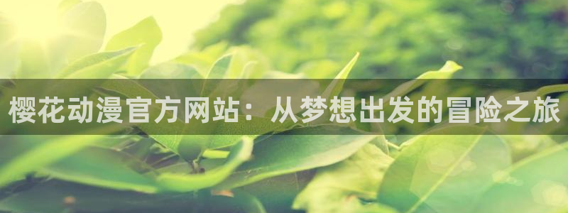 age动漫官网网址：樱花动漫官方网站：从梦想出发的冒险之旅